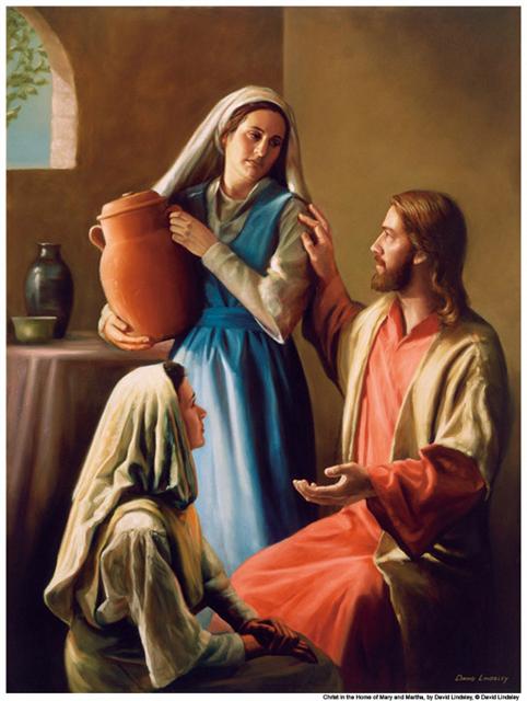 martha and mary jesus visit